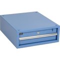 Global Equipment Steel Drawer, 17-1/4"W x 20"D x 6"H, Blue 249374BL